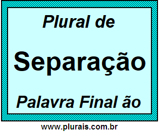 Plural de Separação