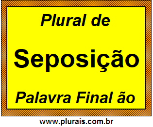 Plural de Seposição