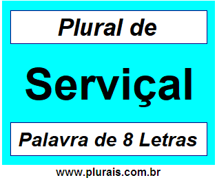 Plural de Serviçal