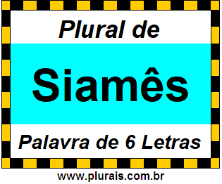 Plural de Siamês