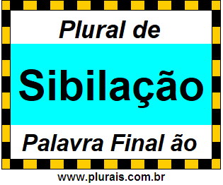 Plural de Sibilação