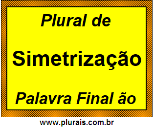 Plural de Simetrização