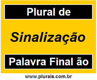 Plural de Sinalização