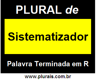 Plural de Sistematizador