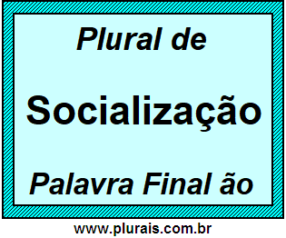 Plural de Socialização