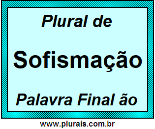 Plural de Sofismação