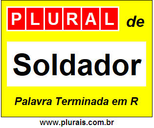 Plural de Soldador