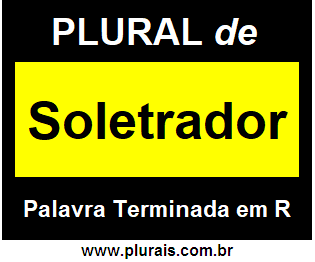 Plural de Soletrador