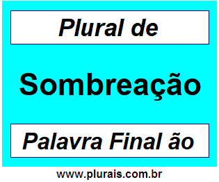 Plural de Sombreação