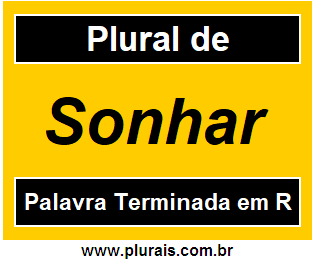 Plural de Sonhar