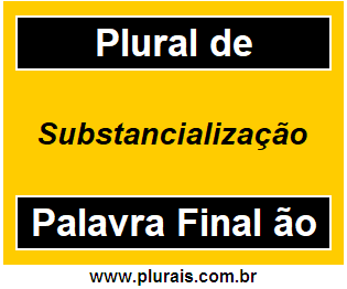 Plural de Substancialização