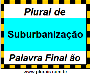 Plural de Suburbanização