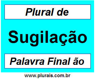 Plural de Sugilação