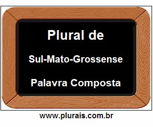 Plural de Sul-Mato-Grossense