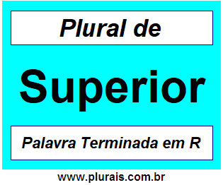 Plural de Superior