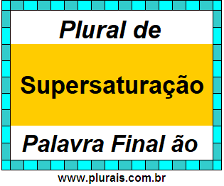 Plural de Supersaturação