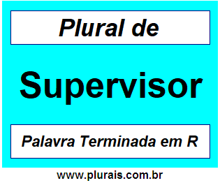 Plural de Supervisor