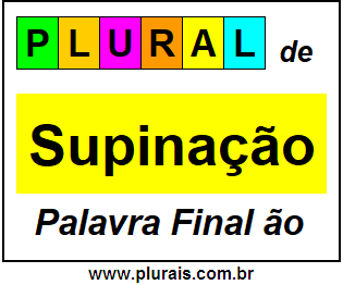 Plural de Supinação