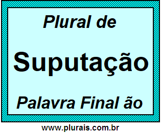 Plural de Suputação