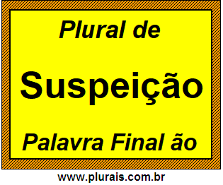 Plural de Suspeição