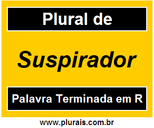 Plural de Suspirador