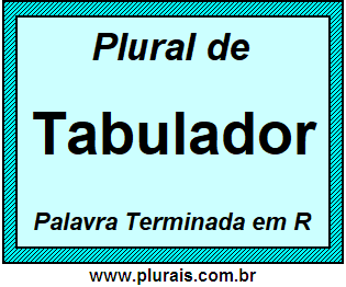 Plural de Tabulador