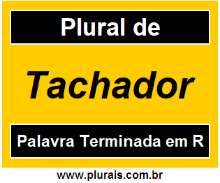 Plural de Tachador