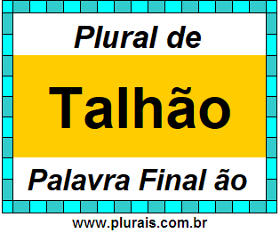 Plural de Talhão