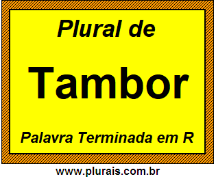 Plural de Tambor