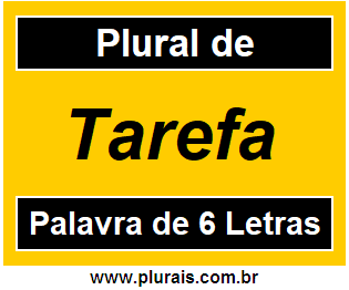 Plural de Tarefa