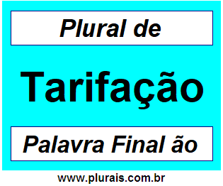 Plural de Tarifação