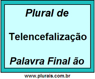 Plural de Telencefalização