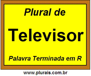 Plural de Televisor