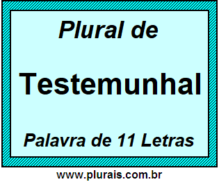 Plural de Testemunhal