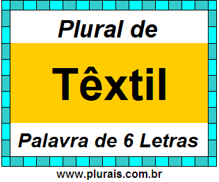 Plural de Têxtil