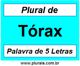 Plural de Tórax