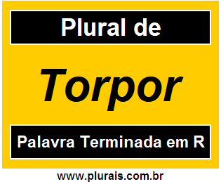 Plural de Torpor