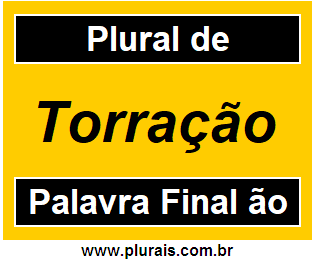 Plural de Torração