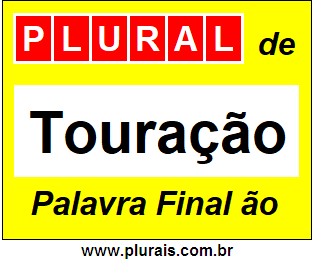 Plural de Touração