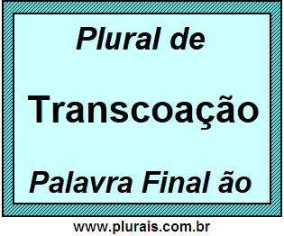 Plural de Transcoação