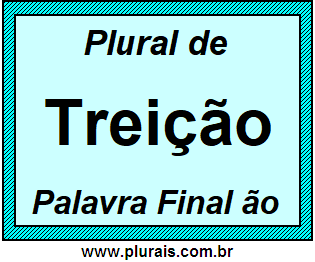 Plural de Treição