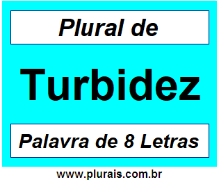 Plural de Turbidez