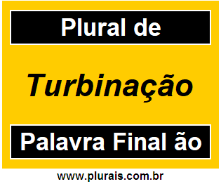 Plural de Turbinação