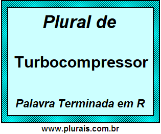 Plural de Turbocompressor