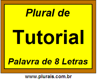 Plural de Tutorial