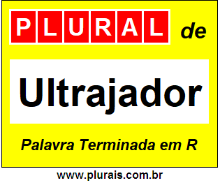 Plural de Ultrajador