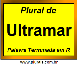 Plural de Ultramar