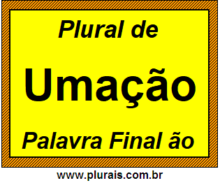 Plural de Umação