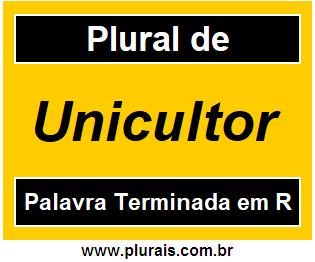 Plural de Unicultor