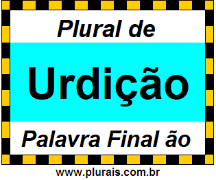 Plural de Urdição